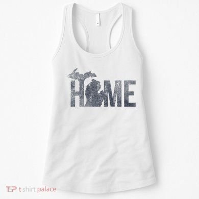 Michigan Home Blue And Distressed Women's Tank Top