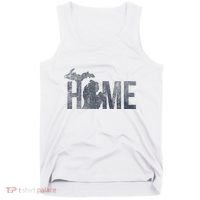 Michigan Home Blue And Distressed Tank Top thumb 0