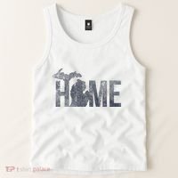 Michigan Home Blue And Distressed Tank Top thumb 2