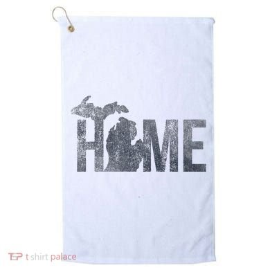 Michigan Home Blue And Distressed Golf Towel