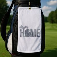 Michigan Home Blue And Distressed Golf Towel thumb 2