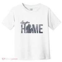 Michigan Home Blue And Distressed Toddler T-Shirt thumb 0