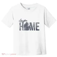 Michigan Home Blue And Distressed Toddler T-Shirt thumb 0