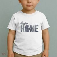Michigan Home Blue And Distressed Toddler T-Shirt thumb 2