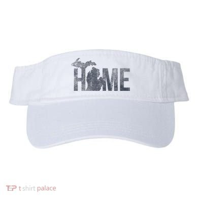 Michigan Home Blue And Distressed Visor