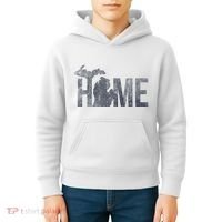 Michigan Home Blue And Distressed Kids Hoodie thumb 4