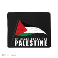 My Heart Beats For Palestine Gaza Peace Middle East Mousepad thumb 0