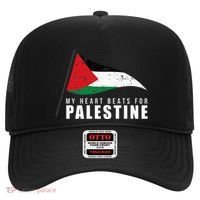 My Heart Beats For Palestine Gaza Peace Middle East Hat thumb 0