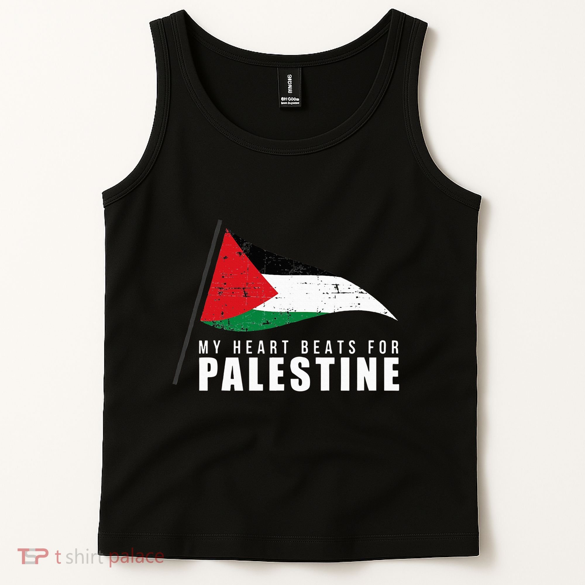 My Heart Beats For Palestine Gaza Peace Middle East Tank Top