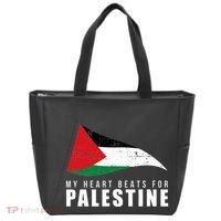 My Heart Beats For Palestine Gaza Peace Middle East Tote Bag thumb 0