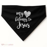 My Heart Belongs To Jesus USA-Made Doggie Bandana thumb 0