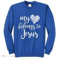 My Heart Belongs To Jesus Sweatshirt thumb 0