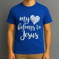 My Heart Belongs To Jesus T-Shirt thumb 3