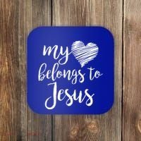 My Heart Belongs To Jesus Coaster thumb 0