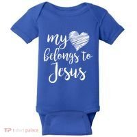My Heart Belongs To Jesus Baby Bodysuit thumb 0