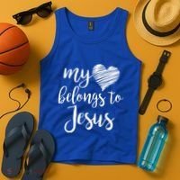 My Heart Belongs To Jesus Tank Top thumb 4