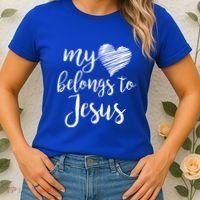 My Heart Belongs To Jesus Women's T-Shirt thumb 2