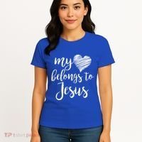My Heart Belongs To Jesus Women's T-Shirt thumb 4