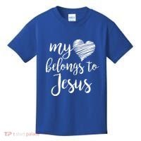 My Heart Belongs To Jesus Kids T-Shirt thumb 0
