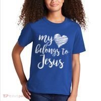 My Heart Belongs To Jesus Kids T-Shirt thumb 2