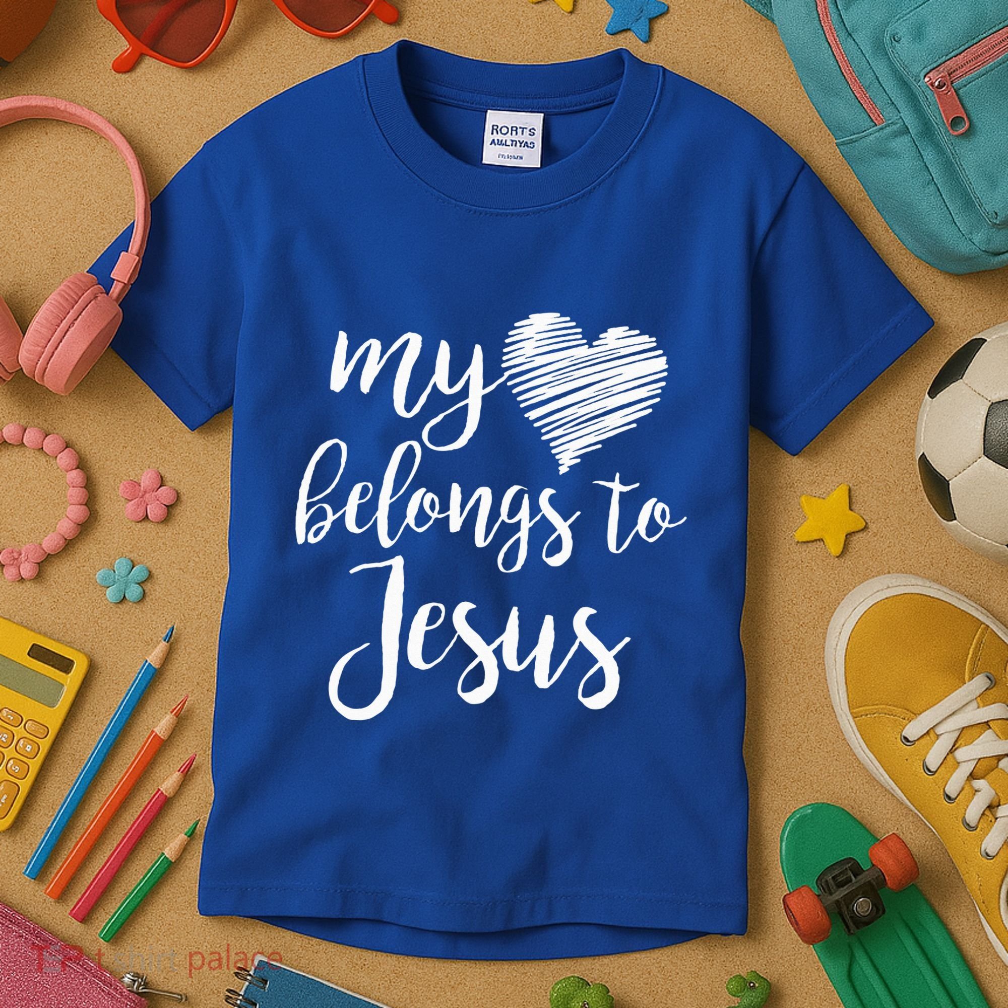 My Heart Belongs To Jesus Kids T-Shirt