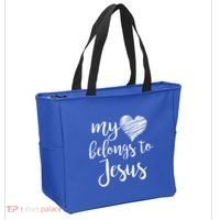 My Heart Belongs To Jesus Tote Bag thumb 2