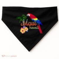 Maui Hawaii Beach Aloha Great Gift USA-Made Doggie Bandana thumb 0