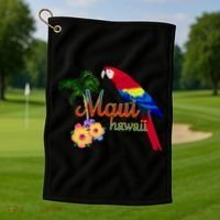Maui Hawaii Beach Aloha Great Gift Golf Towel thumb 1
