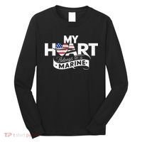 My Heart Belongs To A Marine Long Sleeve Shirt thumb 0