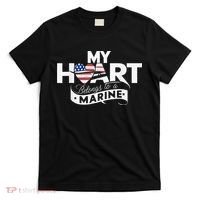 My Heart Belongs To A Marine T-Shirt thumb 0