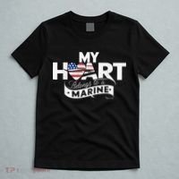 My Heart Belongs To A Marine T-Shirt thumb 5