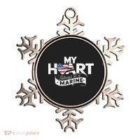 My Heart Belongs To A Marine Ornament thumb 0