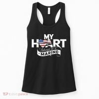 My Heart Belongs To A Marine Women's Tank Top thumb 0