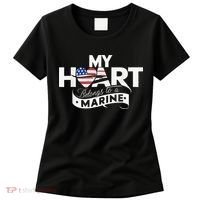 My Heart Belongs To A Marine Women's T-Shirt thumb 0