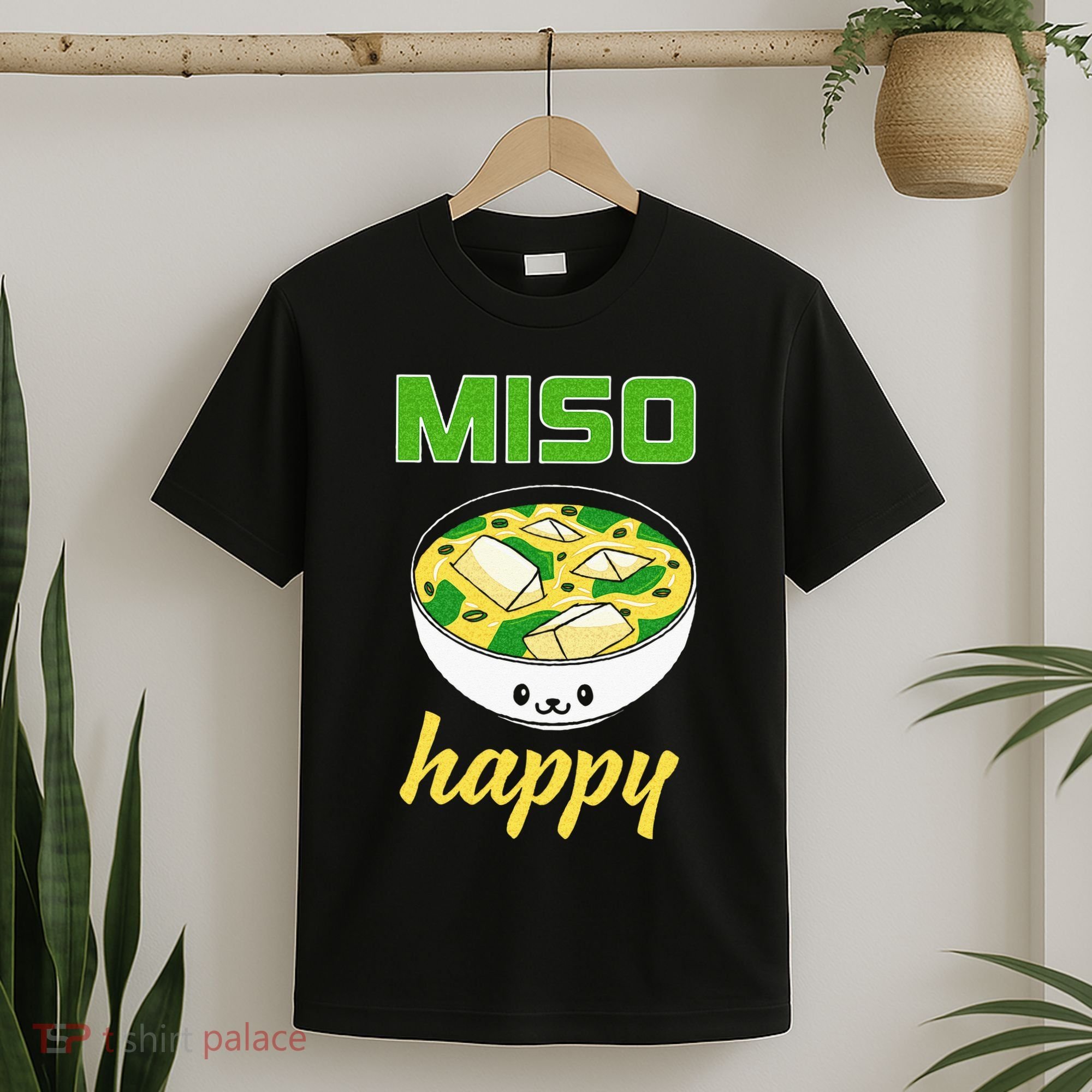 Miso Happy Cute Kawaii Miso Soup Bowl Japan Pop Culture T-Shirt