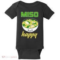 Miso Happy Cute Kawaii Miso Soup Bowl Japan Pop Culture Baby Bodysuit thumb 0