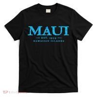 Maui Hawaii Colorful Text Hawaiian Vacation Souvenir T-Shirt thumb 0