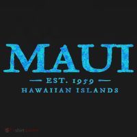 Maui Hawaii Colorful Text Hawaiian Vacation Souvenir T-Shirt thumb 7
