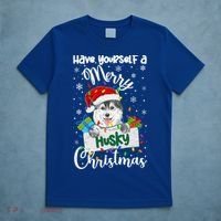 Merry Husky Christmas Siberian Husky Xmas Party Gift T-Shirt thumb 5