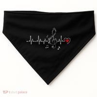 Music Heartbeat Clothing For Music Lovers USA-Made Doggie Bandana thumb 0