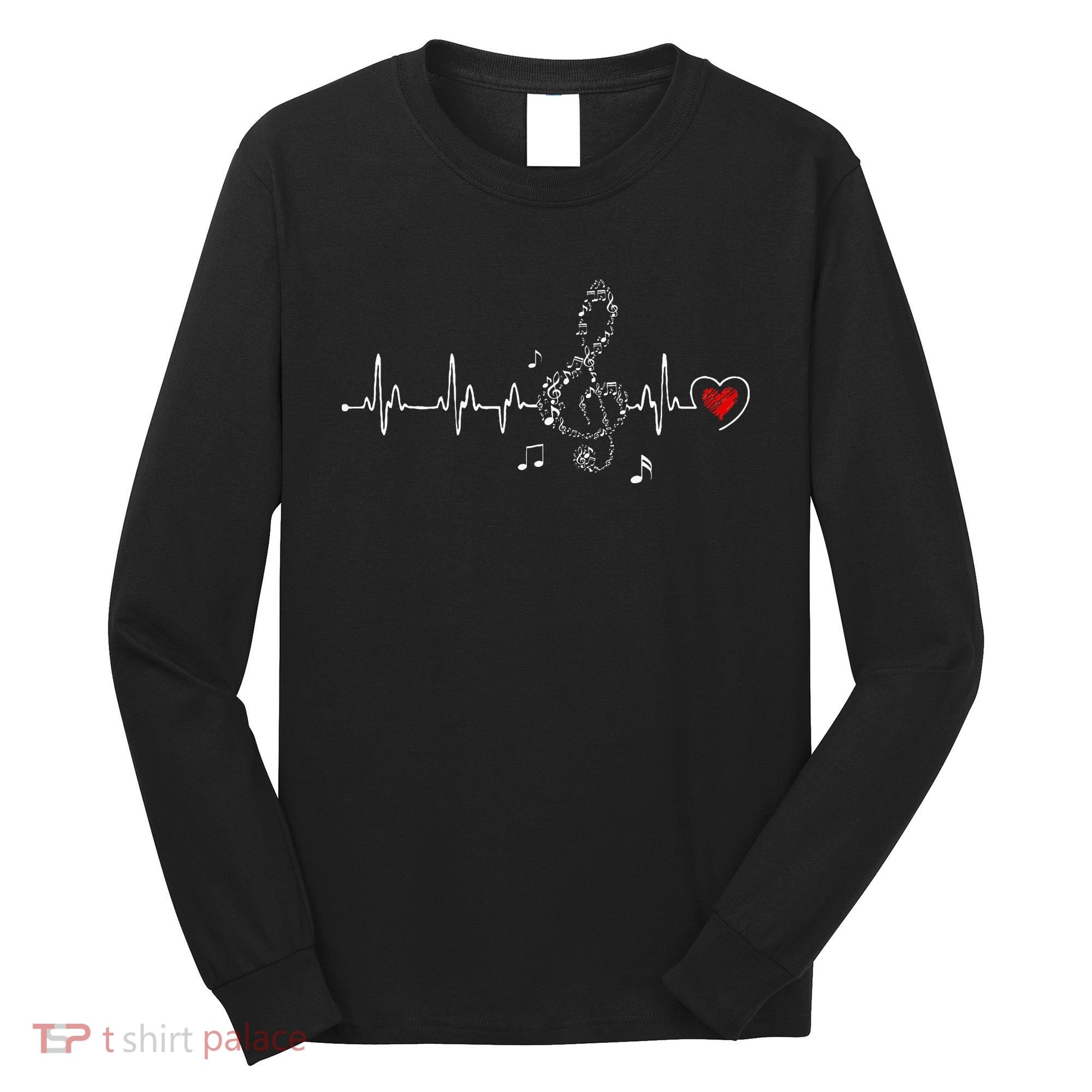 Music Heartbeat Clothing For Music Lovers Long Sleeve Shirt