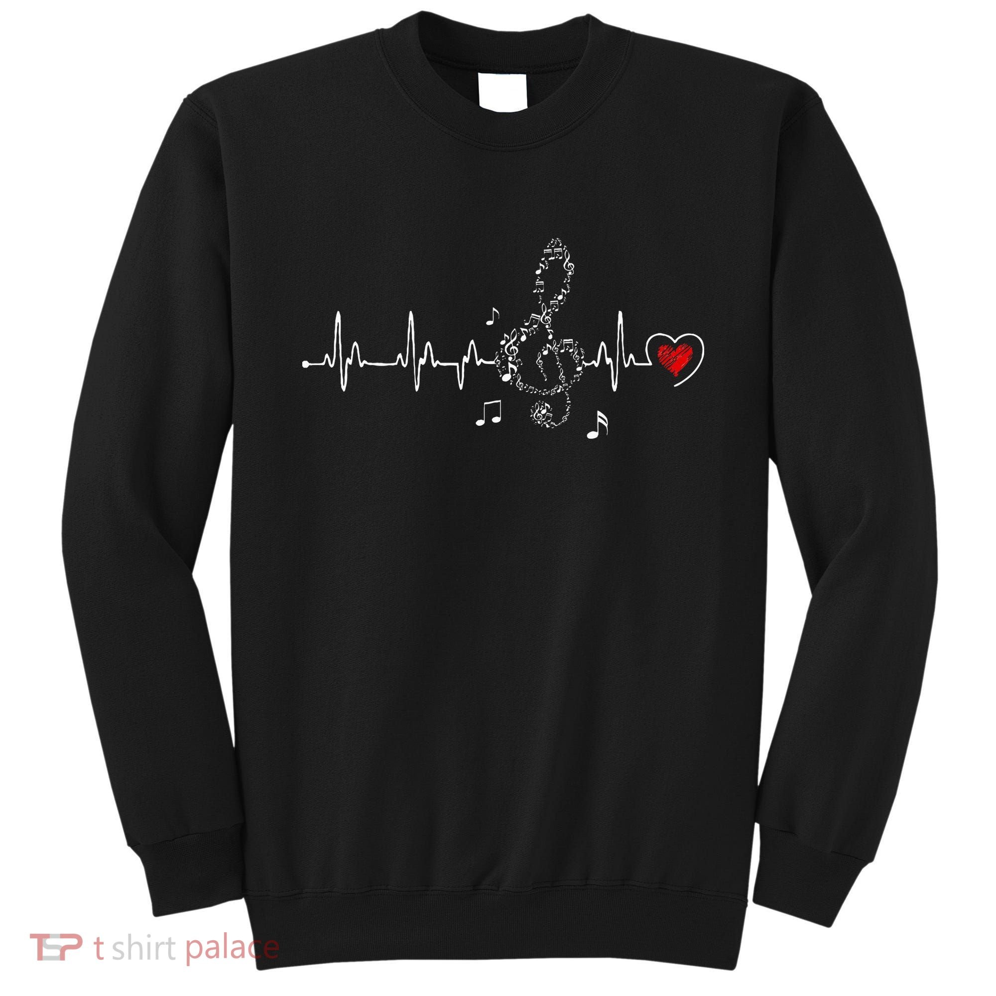 Music Heartbeat Clothing For Music Lovers Sweatshirt