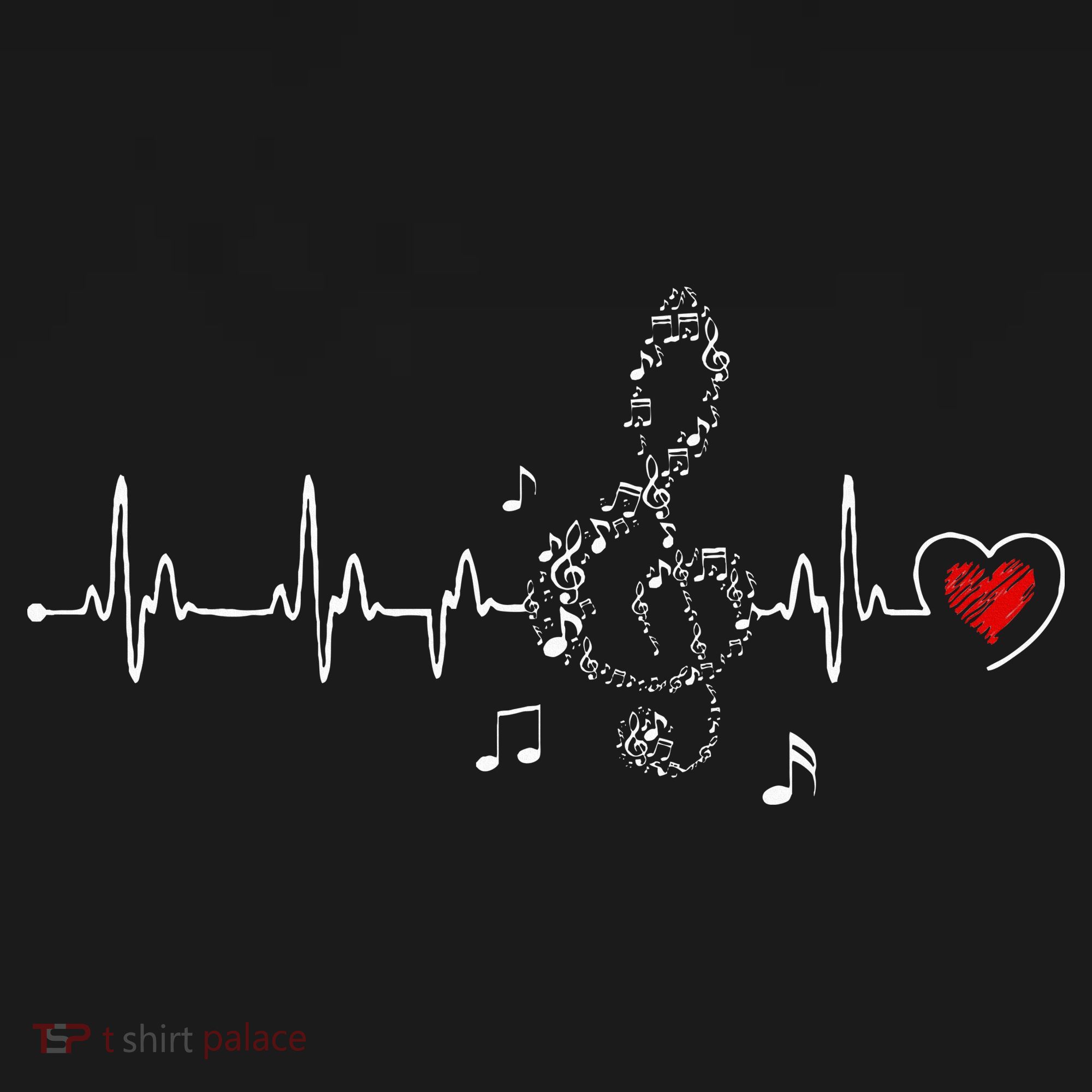 Music Heartbeat Clothing For Music Lovers Sweatshirt