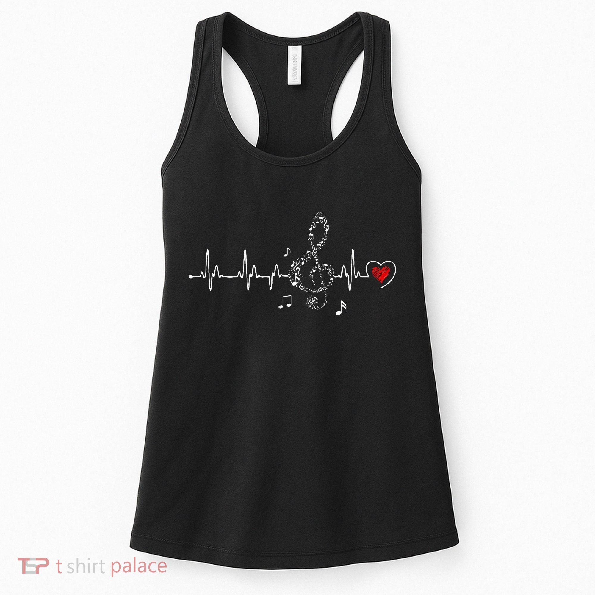 Music Heartbeat Clothing For Music Lovers Women's Tank Top