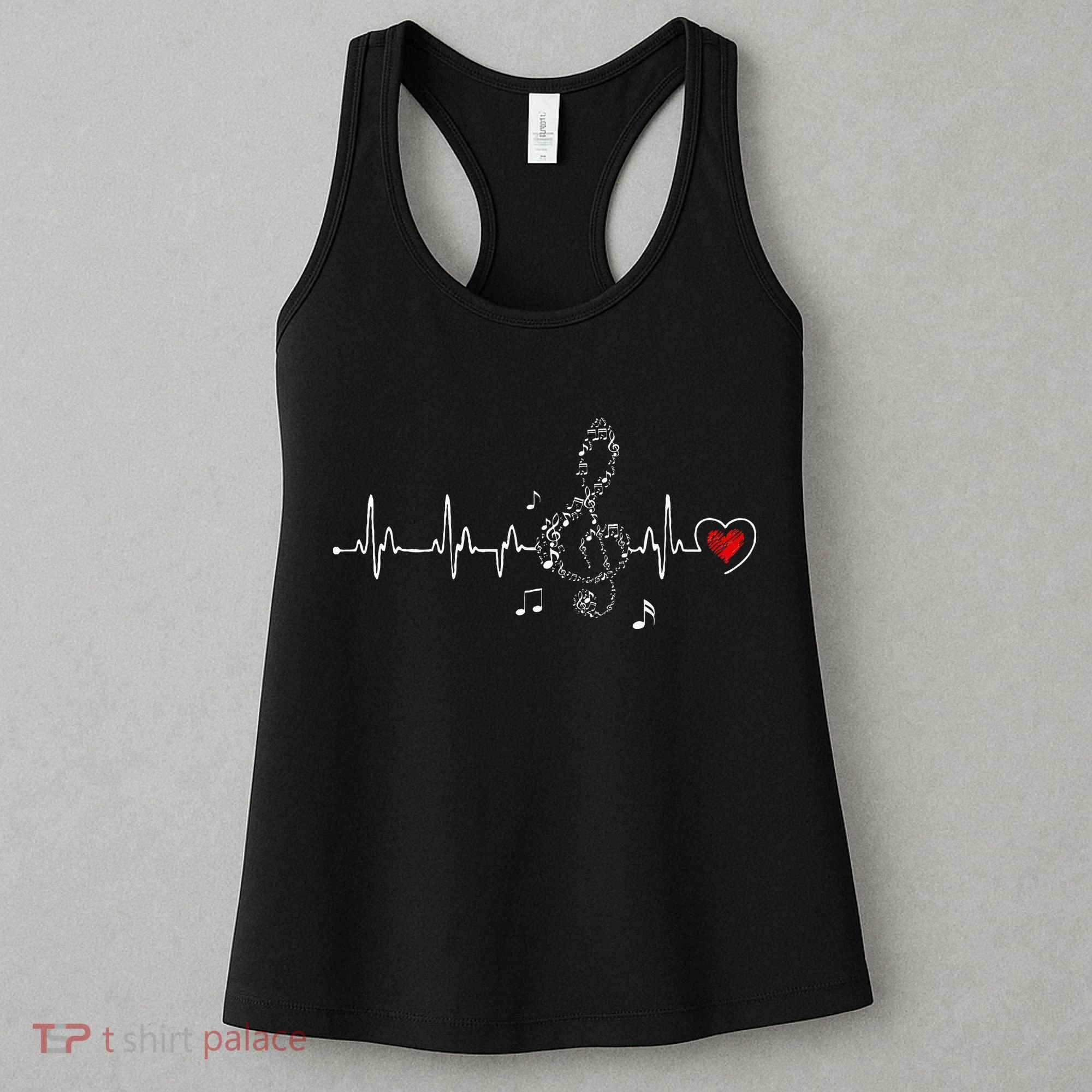 Music Heartbeat Clothing For Music Lovers Women's Tank Top