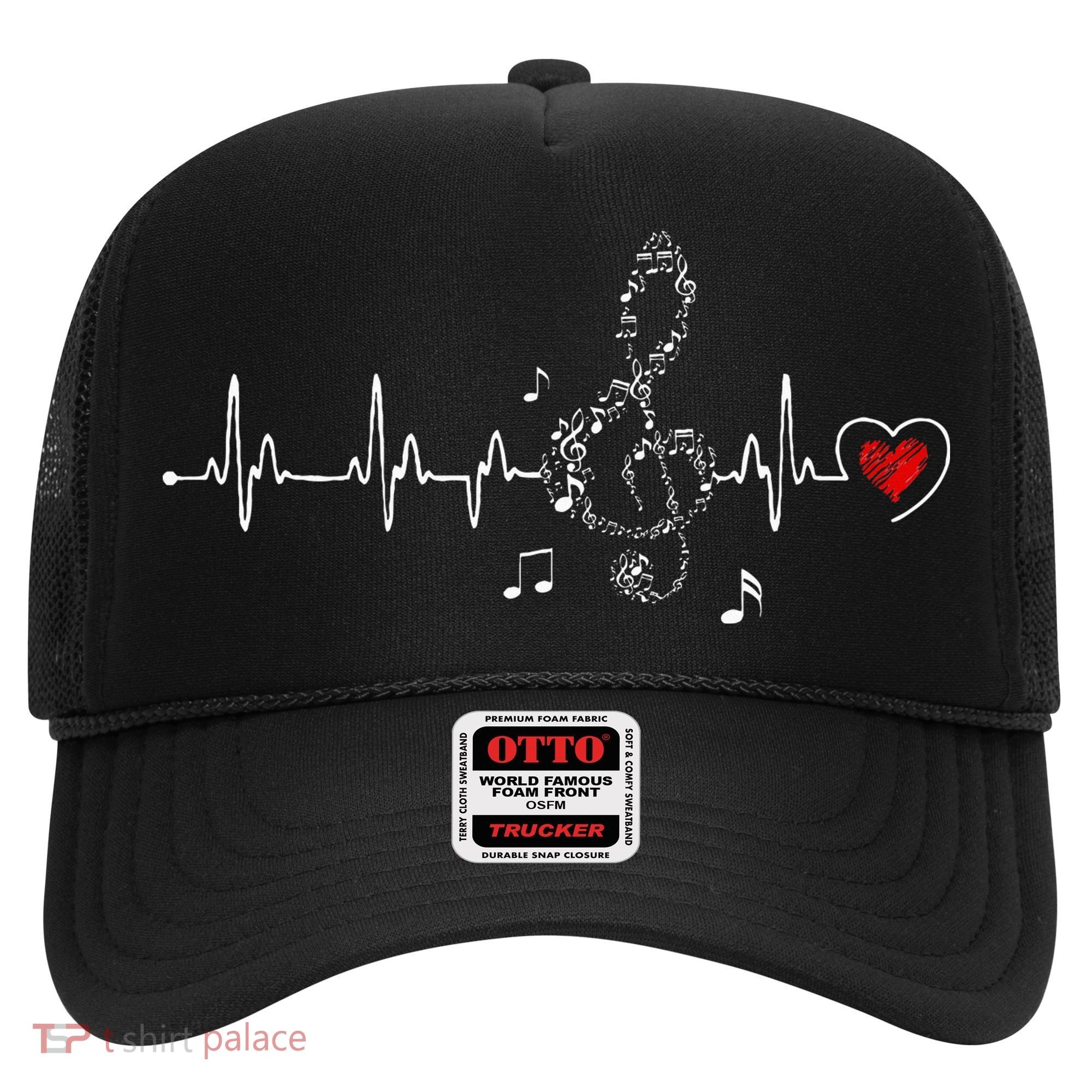 Music Heartbeat Clothing For Music Lovers Hat