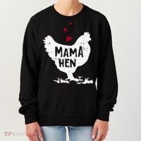 Mama Hen Chicken Funny Farmer Hen Chicken Mama Women's Sweatshirt thumb 0