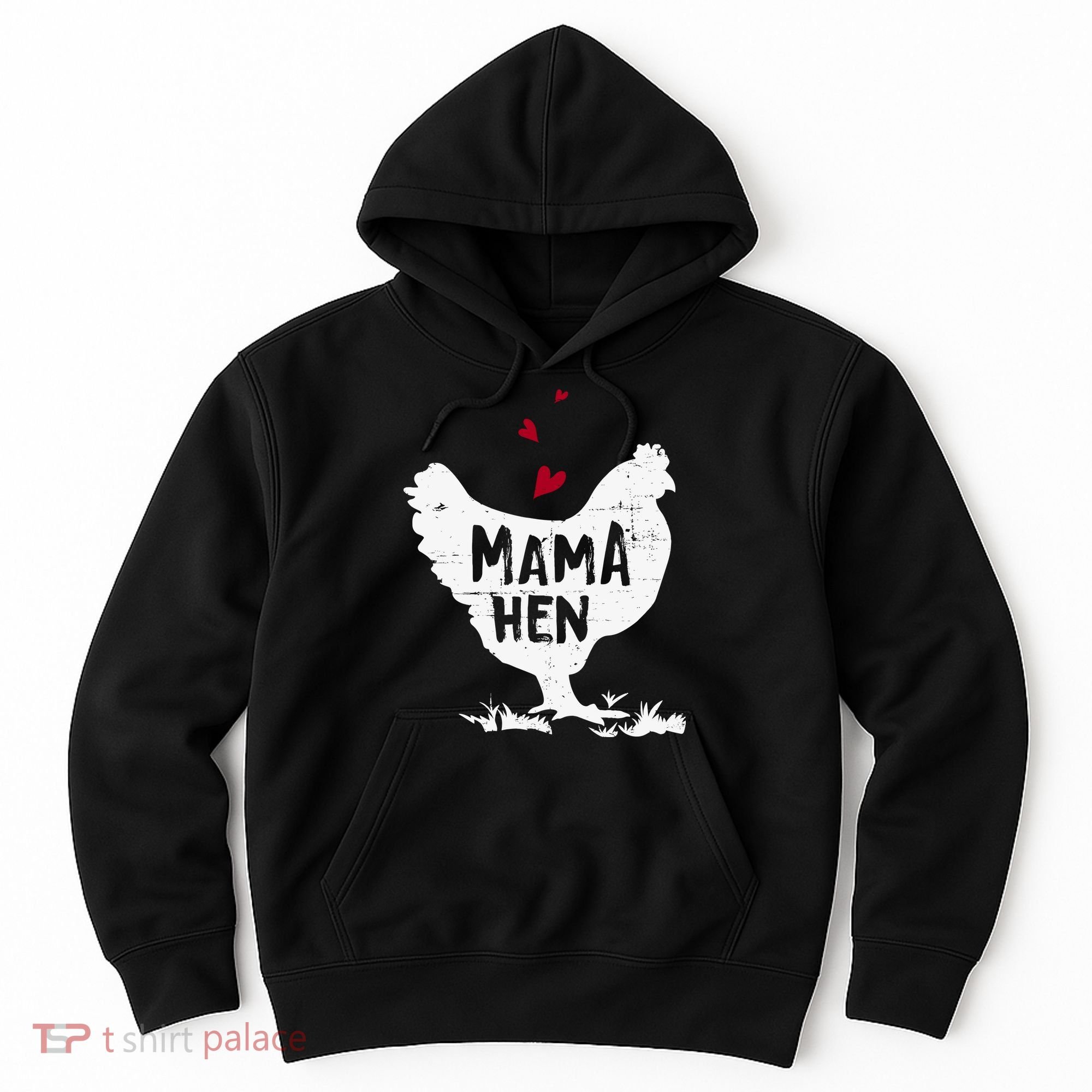 Mama Hen Chicken Funny Farmer Hen Chicken Mama Hoodie