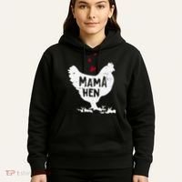 Mama Hen Chicken Funny Farmer Hen Chicken Mama Hoodie thumb 5