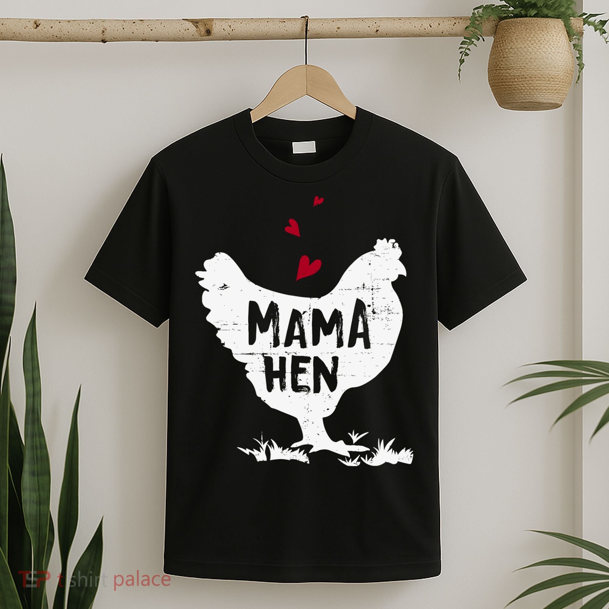 Mama Hen Chicken Funny Farmer Hen Chicken Mama T-Shirt